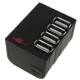 Otočný USB Hub 2.0 - čierny
