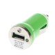 USB napájací adaptér autonabíjačka (zelená)