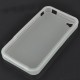 Ochranné silikónové puzdro pre iPhone 4 - priesvitná biela