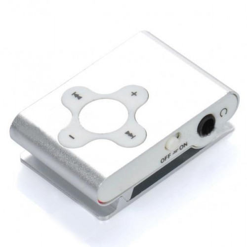 MP3 prehrávač s Micro SD - strieborný