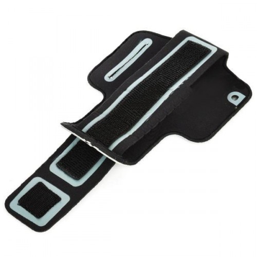 Neoprénové športové púzdro pre iPhone 5 - čierno-šedé