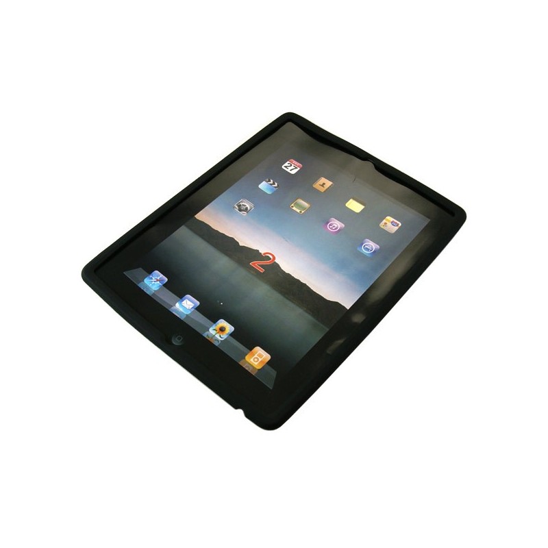 Prémiový silikónový obal pre iPad 2 - čierny