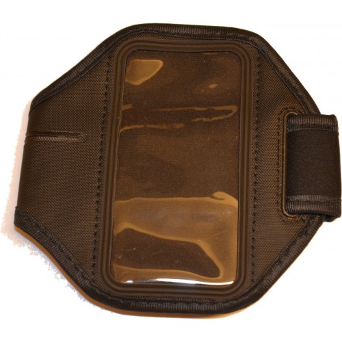 Černé sportovní pouzdro na ruku pro iPhone 5 / iPhone 4 4S s dírou na sluchátka