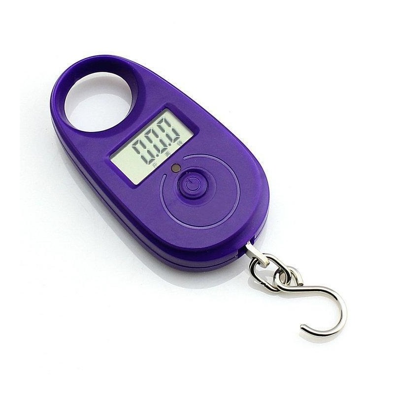 Závesná váha do 25kg presnosť 5g fialová