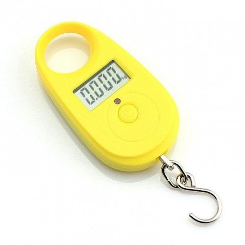 Závěsná váha do 25kg přesnost 5g žlutá