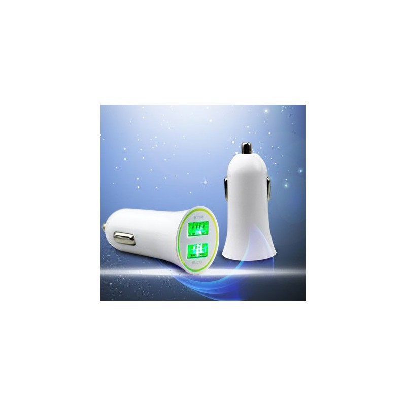 3,1A USB nabíjací adaptér do autozapaľovača s 2 USB portami