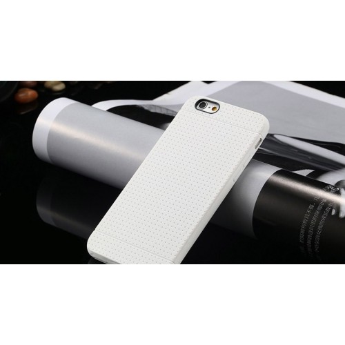 Biely silikónový zadný kryt pre iPhone 6 Plus