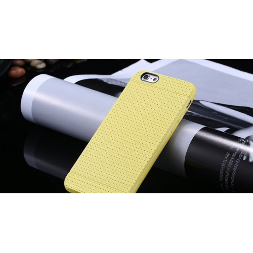 Žltý silikónový zadný kryt pre iPhone 6/6S