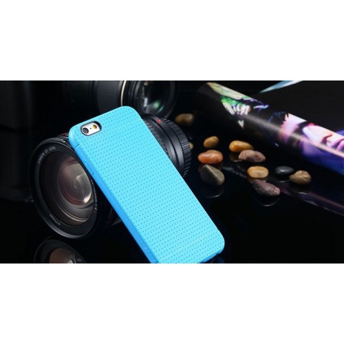 Modrý silikónový zadný kryt pre iPhone 6/6S