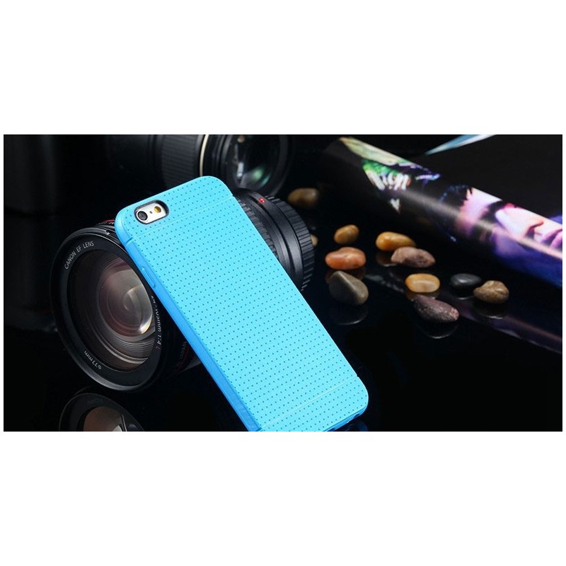 Modrý silikónový zadný kryt pre iPhone 6/6S