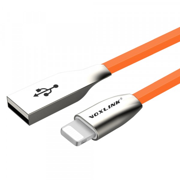 VOXLINK 3m USB / LIGHTNING oranžový kábel