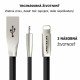VOXLINK 3m USB / LIGHTNING oranžový kábel