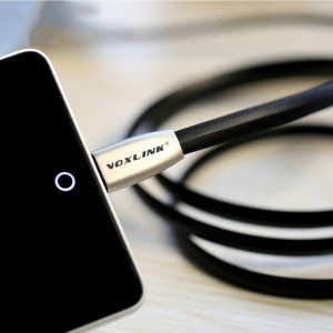 VOXLINK 3m USB / microUSB čierny odolný kábel