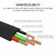 VOXLINK 3m USB / microUSB čierny odolný kábel