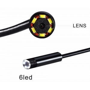 2m/8mm USB endoskop pre PC a Android USB/microUSB