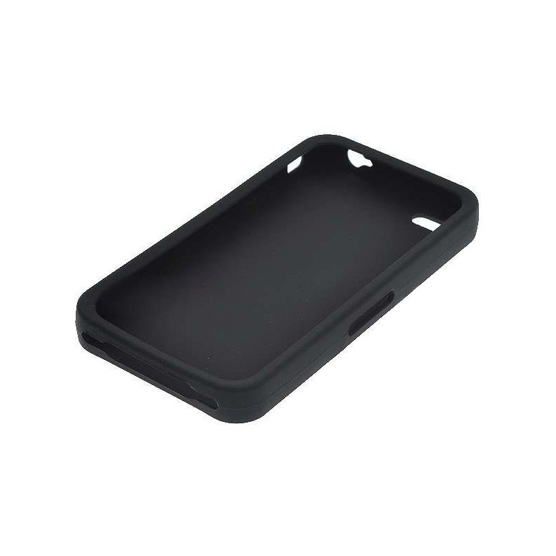 Ochranné silikónové puzdro pre Apple iPhone 4 - čierne