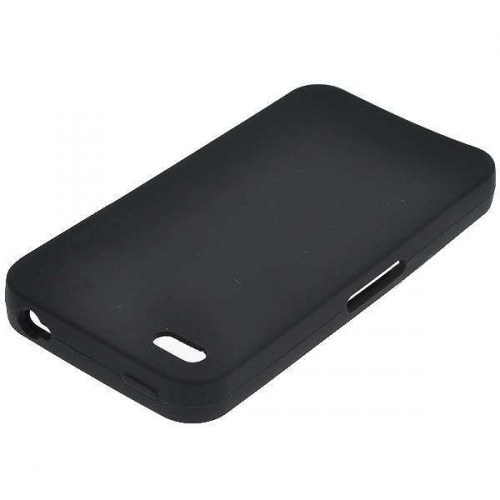 Ochranné silikónové puzdro pre Apple iPhone 4 - čierne
