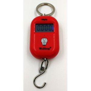 WH-A21 mini digitálna závesná váha do 25kg červená