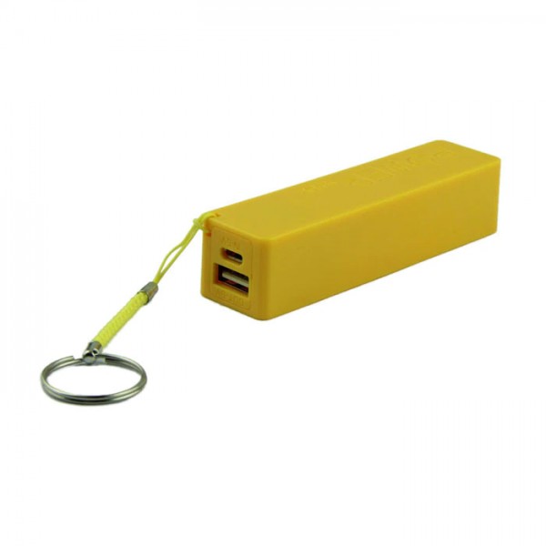 USB Power Banka na 1x 18650 batériu žltá
