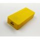 USB Power Banka na 2x 18650 baterie žlutá
