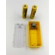 USB Power Banka na 2x 18650 batérie žltá