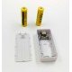 USB Power Banka na 2x 18650 batérie biela