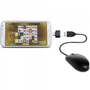 USB/microUSB OTG adaptér čierny