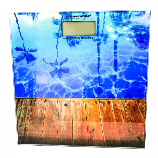 Esperanza EBS011 WAIKIKI osobná digitálna váha vzor pláž do 180kg/100g