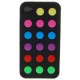 Ochranné silikónové puzdro pre iPhone 4 farebné bodky