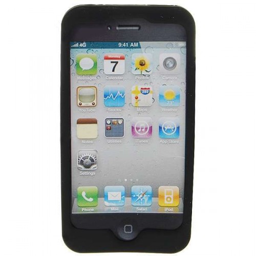 Ochranné silikónové puzdro pre iPhone 4 farebné bodky