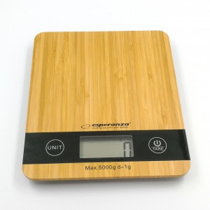EKS005 Esperanza kuchyňská váha Bamboo do 5gk / 1g