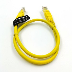 EB272Y UTP CAT 5E patchcord kabel 0,5m žlutý Esperanza