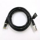 EB285K UTP CAT 6 patchcord kábel 2m čierny Esperanza