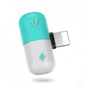 Rozbočovač pre Lightning port modro biely