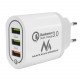 Maclean Energy nabíjačka QC 3.0 MCE479 B - biela Qualcomm Quick Charge 3,6-6V / 3A, 6-9V / 2A, 9-12V / 1,5A