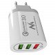 Maclean Energy nabíjačka QC 3.0 MCE479 B - biela Qualcomm Quick Charge 3,6-6V / 3A, 6-9V / 2A, 9-12V / 1,5A