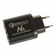 Maclean Energy nabíjačka QC 3.0 MCE479 B - čierna Qualcomm Quick Charge 3,6-6V / 3A, 6-9V / 2A, 9-12V / 1,5A