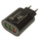 Maclean Energy nabíjačka QC 3.0 MCE479 B - čierna Qualcomm Quick Charge 3,6-6V / 3A, 6-9V / 2A, 9-12V / 1,5A