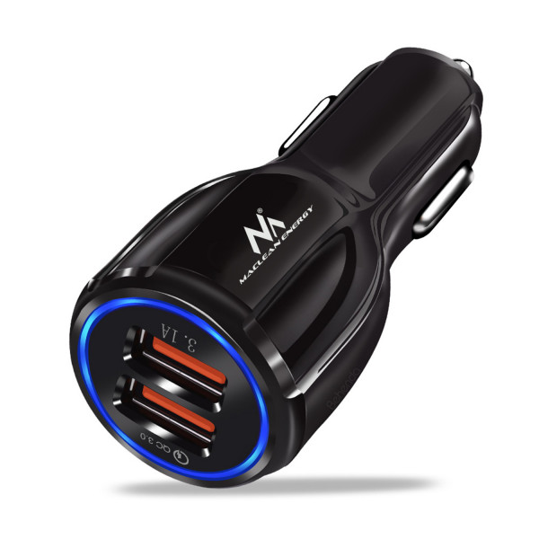 Maclean Energy nabíjačka do auta QC 3.0 MCE478 B - čierna Qualcomm Quick Charge QC 3.0 - 5V / 3A, 9V / 1,8A, 12V / 1,6A