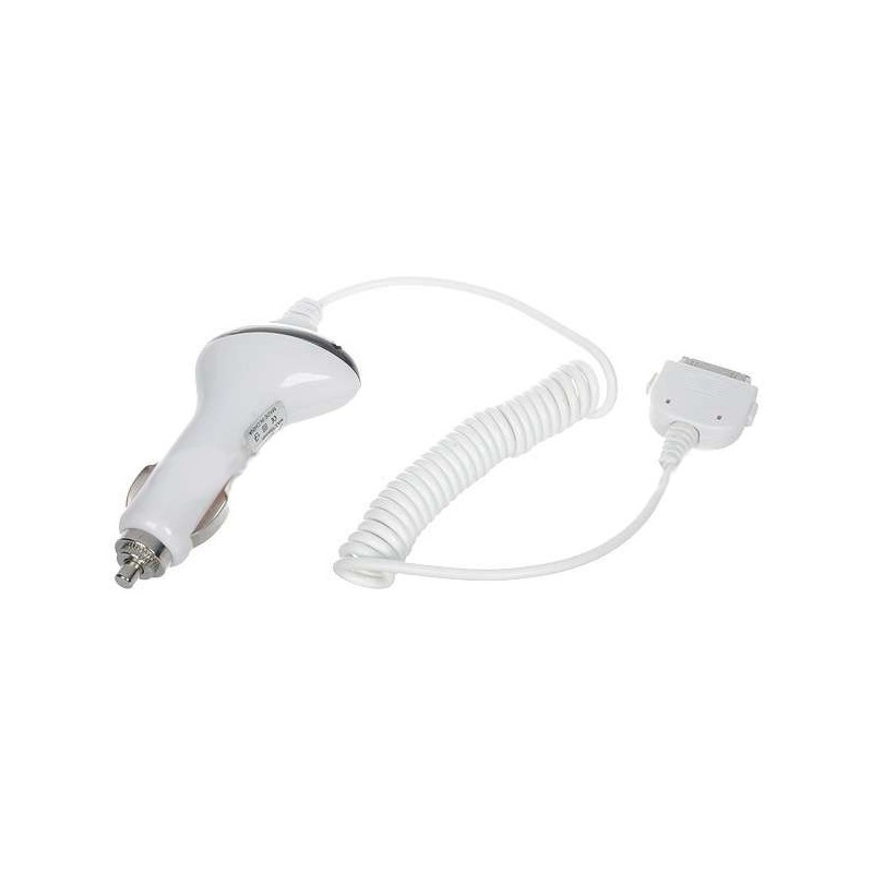 Autonabíjačka pre iPhone 3G/3GS/4 - Biela (DC12 ~ 24V)