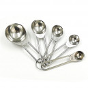 5ks kovové lyžicové odmerky