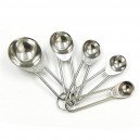 5ks kovové lyžicové odmerky