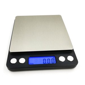 KL-I2000 digitální váha do 500g s přesností 0,01g BLACK