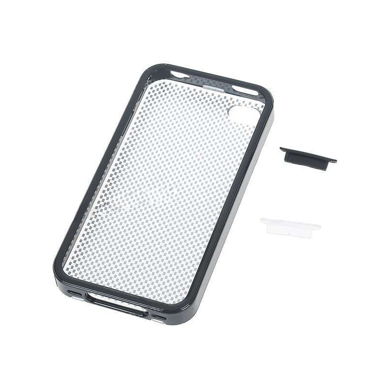Ochranné puzdro pre iPhone 4 s protiprachovou krytkou čierne