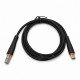 Kábel USB-A – USB-C Miccell VQ-D06, 2,4 A, 1 m, čierny