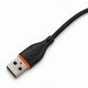 Kábel USB-A – USB-C Miccell VQ-D06, 2,4 A, 1 m, čierny