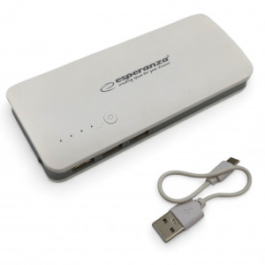Esperanza EMP106WE Power banka 8000mAh - bielo-sivá