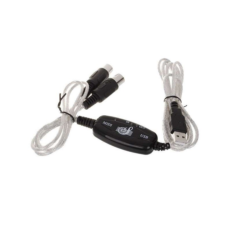 USB na MIDI kábel s 16 MIDI vstupy / výstupy (1.8-Meter)